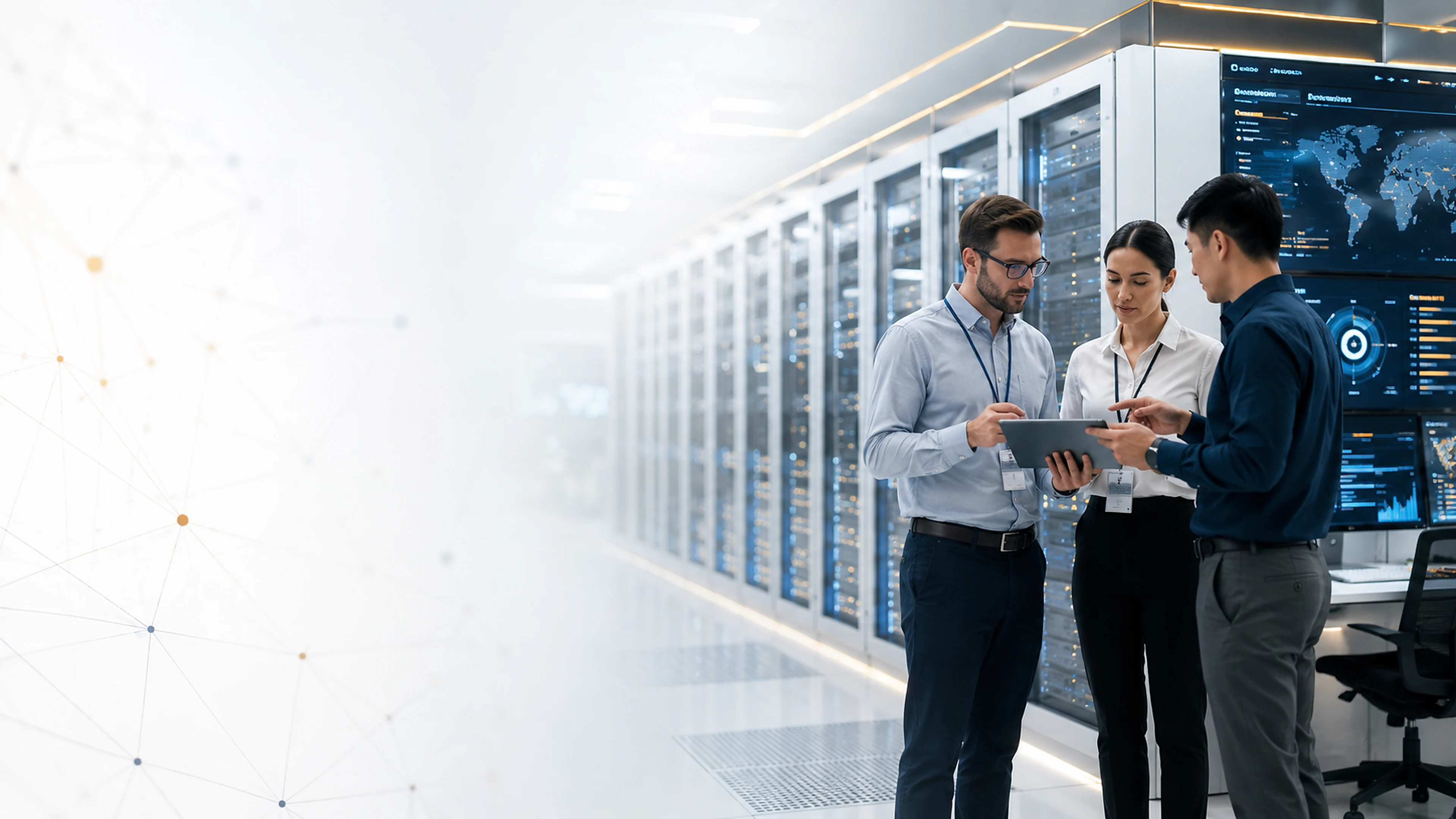 Representative enterprise network infrastructure and data centre team